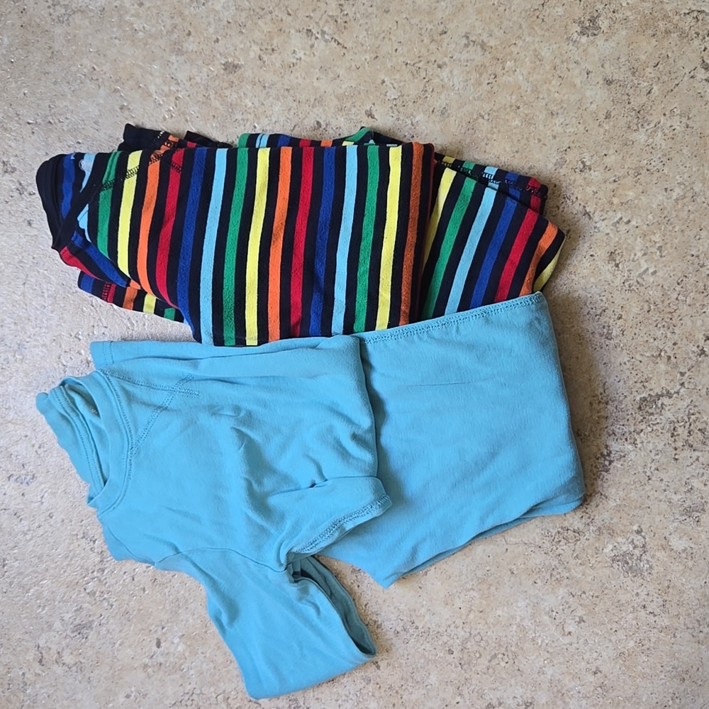Primary Striped and Solid Pajama Set Size 8-9